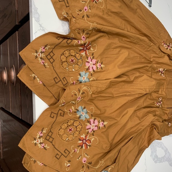 Free People Arielle skirt. Embroidered. - Picture 5 of 12